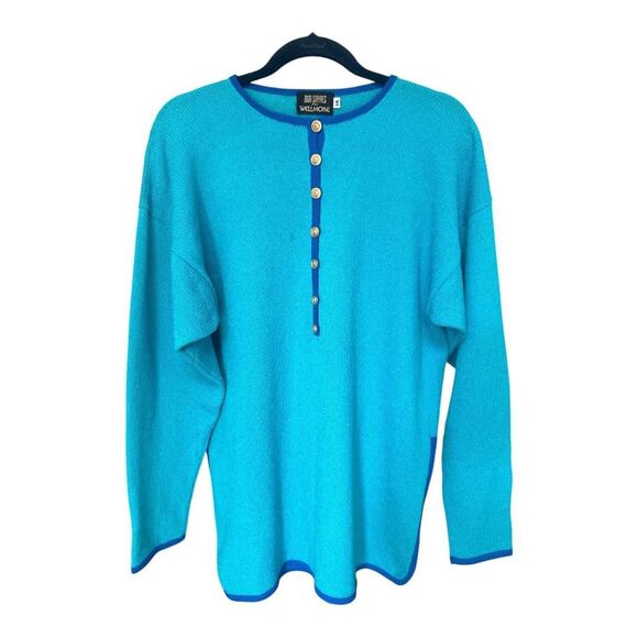 Vintage Don Sayres For Wellmore crew neck knit sweater size 14 - Picture 1 of 8